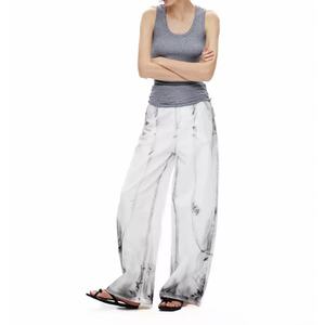 Pantalones Vaqueros de Mezclilla de Algodón Personalizados para Mujer, Lavado Desgastado, Estilo Vintage, Holgados, Talla Grande, Estilo Boyfriend - Product Image 3