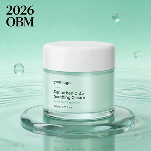 Crème apaisante à la pantothenine B5 OBM personnalisée 80 ml, réparation de la barrière cutanée pour peaux sensibles, hydratant, crème pour le visage en marque privée - Product Image 2