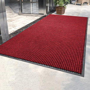 Alfombrilla antideslizante de PVC de rayas dobles de alta calidad, alfombrilla de pie para eliminación de polvo para uso doméstico y de oficina de estilo clásico - Product Image 1