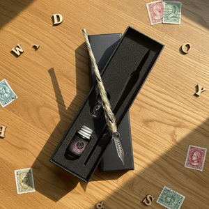 High Quality Wholesale Price 3-Piece Glitter Glass Calligraphy Pen Set <strong>For</strong> Souvenir &amp; Stationery <strong>Shop</strong> - Product Image 2