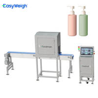 Machine d'inspection par rayons X à code de logo d'étiquettes Easyweigh avec taux de détection de 99.9% Protection IP66 pour bouteilles et canettes