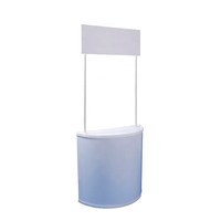 Présentoir ovale de Table de promotion PP portable et pliable pour les expositions Comptoir pliable pour une installation facile