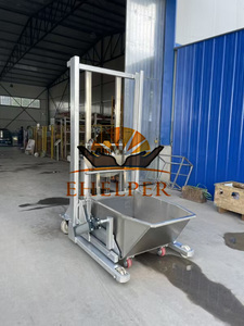 Elevador Móvil para Carne, Carro Elevador de Alimentos y Carne, Máquina Elevadora con Cubeta, Carro con Cubeta para Transportar - Product Image 6
