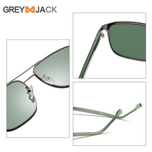 Lunettes de soleil polarisées ultralégères Greyjack pour hommes, monture en métal de 58 mm, lunettes de conduite UV400 - Product Image 3