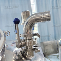 Réservoir de pression inférieur conique de réservoir de stockage d'acier inoxydable de SUS.316L