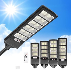 โคมไฟถนนกลางแจ้งกันน้ำ IP65 100W 150W 200W 250W 300W ไฟ LED พลังงานแสงอาทิตย์พร้อมระบบควบคุมแสงอัตโนมัติ - Product Image 1