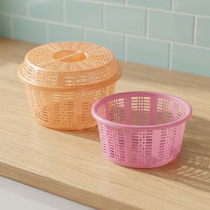 Eco-Friendly Small Plastic Detachable Handle Fruit and Vegetable Storage <b>Hamper</b> <b>Basket</b> - Product Image 2