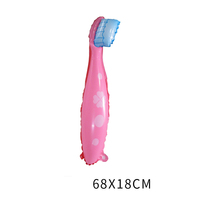 Nouveau dessin animé rose bleu sourire dent forme feuille ballon pour le monde amour dents jour protéger dent thème fête décoration ballon
