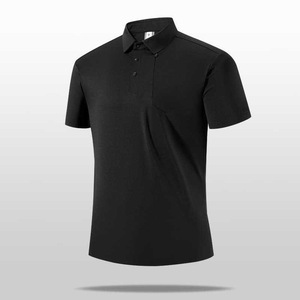 Polo de Nylon para Hombre, Azul Oscuro, Verano, Tejido Fino, Manga Corta, Ropa de Trabajo, Casual de Negocios - Product Image 3