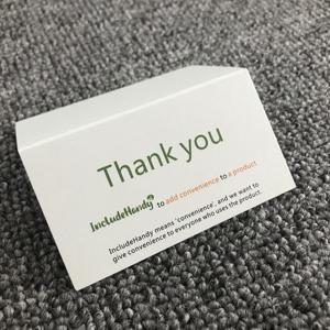 ที่กำหนดเองการพิมพ์หรูหรากุหลาบทองฟอยล์ร้อนแสตมป์ธุรกิจเคลือบกระดาษขอบคุณบัตร - Product Image 4