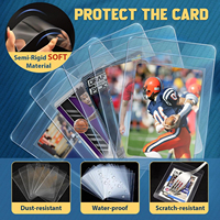 Étui de protection pour cartes à collectionner en PVC transparent avec fermeture à clip, personnalisable avec logo Prime Fit