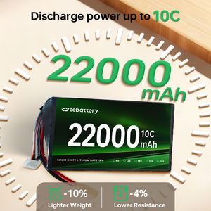 Аккумулятор CEbattery для FPV-дронов 6S 12S 14S 12000мАч 22000мАч 17500мАч 22.2В, литий-полимерный, высокомощный, с быстрой зарядкой, аксессуары для дронов - Product Image 3