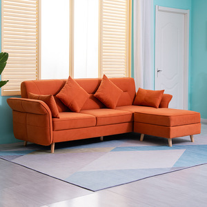 Sofá Moderno Minimalista en Forma de L de Tres Plazas, Muebles Modulares para Sala de Estar con Chaise Longue, Diseño Personalizable - Product Image 2