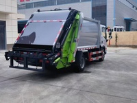 Camion à ordures compacteur diesel manuel 4x2, véhicule de collecte des déchets de 10 tonnes avec émission Euro 6 et garantie d'un an