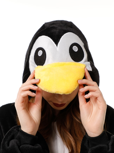 Pyjama <span class=keywords><strong>Kigurumi</strong></span> unisexe en polyester à capuche, motif <span class=keywords><strong>pingouin</strong></span> de dessin animé, pour adulte, idéal pour les fêtes costumées - Product Image 3