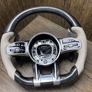 Volante de Fibra de Carbono para <span class=keywords><strong>Benz</strong></span> W464 W463 G500 G63 G350D W222 S63 S65 W204 W205, Volante Mejorado - Product Image 4