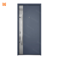Portes d'entrée extérieures de remplacement pour maison, portes d'entrée antivol, portes d'entrée modernes en aluminium