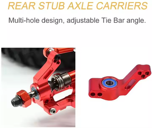 NTFHOBBY Bloc de roulettes avant et blocs de direction en alliage d'aluminium et porte-essieux arrière Wto Roulements à billes pour <span class=keywords><strong>Traxxas</strong></span> 2WD Slash - Product Image 4