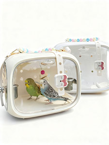 Draagbare Herbruikbare Duurzame Roestvrijstalen En Plastic Vogelkooi Voor Buitengebruik En Reispapegaaienvriendelijke Vogeluitstapbenodigdheden - Product Image 3