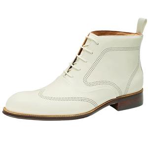 Nouvelles Bottes d'Hiver Montantes Classiques Polyvalentes Décontractées pour Hommes, Imperméables en Cuir Véritable, Rehaussantes, pour le Travail en Extérieur et le Sport - Product Image 1