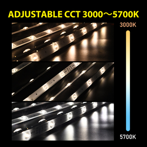 Barra de Difusión de Retroiluminación LED ADLED CCT, Reflector SMD3030 12LED 3000K-5700K, Tira de Luz IP67 Impermeable, Perfil de Aluminio Ra90 - Product Image 5