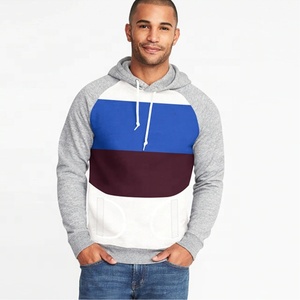Sweat à capuche personnalisé pour homme avec logo et design, en polyester/coton, vêtements de sport d'hiver, patchwork, couleur contrastée, marque PIHA SPORTS - Product Image 1