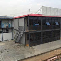 Cabine de sécurité modulaire en acier préfabriquée avec fenêtres en verre pour maison conteneur, atelier, hôtel – Design moderne et portable