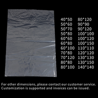 Sacs en plastique plats PE à approvisionnement direct d'usine Tailles personnalisables en matériaux neufs pour le stockage à domicile
