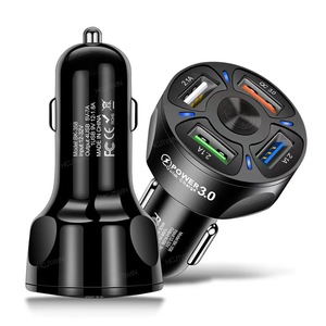 Productos más vendidos en Am azon En stock Muti 4 puertos USB Teléfono de carga Cargador de coche QC 3,0 adaptador de coche Carga para la conducción del teléfono - Product Image 1