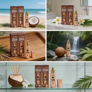 โคโคคิส เซรั่มน้ำมันมะพร้าวธรรมชาติอเนกประสงค์ สำหรับผมและผิว บำรุงล้ำลึก ฟื้นฟูสภาพผิว ผลิตภัณฑ์ฉลากส่วนตัว - Product Image 1