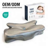 Oreiller moderne en mousse à mémoire de forme pour dormeurs sur le côté, le dos ou le ventre, soutien cervical profilé, rebond lent, OEM ODM pour lit
