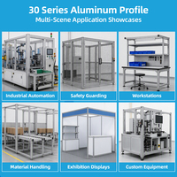 Profilé en aluminium à fente en T série 3060, 30x60, système de charpente en aluminium extrudé industriel pour châssis de machine d'automatisation