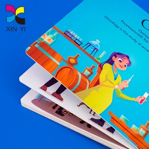 Xinyi – impression personnalisée de livres en carton de 2mm d'épaisseur avec livre pour enfants à coins ronds