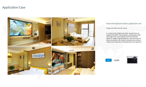 Sistema de Proyección de Cine para Hoteles con 1000 Lúmenes, Soporte 1080P/4K, Tecnología DLP y Solución 3D Integrada - Solución Personalizada Completa - Product Image 6
