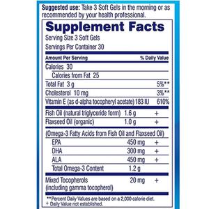 Cápsulas Blandas Omega 90 de Alta Potencia 1200mg, Apoyo para la Salud Ocular de Mujeres y Hombres, Suplemento Omega 3 - Product Image 3