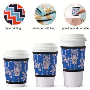 Nouvelle manchon isolant réutilisable en néoprène pour tasse à café, coloré et souple, pour café glacé - Product Image 2