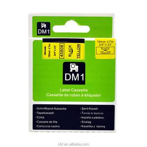 19mm negro sobre amarillo 45808 Compatible para <span class=keywords><strong>DYMO</strong></span> D1 de etiquetas portátil labelmanager etiqueta de la impresora - Product Image 3