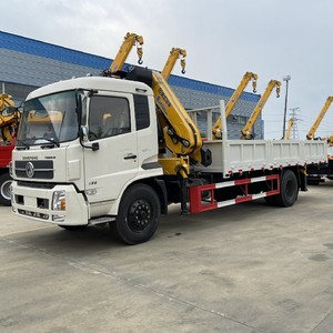 รถบรรทุกติดเครน Dongfeng 4x2 ดีเซล แบบ Knuckle Boom พร้อมเกียร์ธรรมดา เครนติดรถบรรทุกใหม่สำหรับขาย - Product Image 4