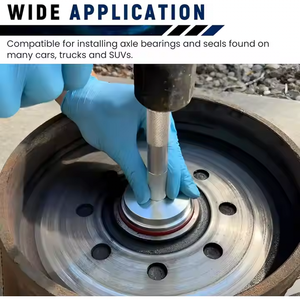 10ชิ้นตัวดึงลูกปืนล้อรถยนต์ลูกปืนอลูมิเนียมสำหรับการแข่งขันและซีลบูชชุดติดตั้งตัวติดตั้งซีลเพลาล้อ - Product Image 5