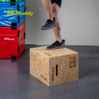 MDBuddy Équipement de gymnastique Bois Plyo Box Agility Training Bois de haute qualité en stock