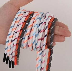 Tali sepatu RPET kustom ramah lingkungan bercetak huruf dengan tali Sweater berlapis tali inti daur ulang untuk pakaian - Product Image 3