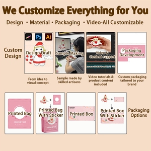 Kits <span class=keywords><strong>de</strong></span> Tejido y Ganchillo, Hilos y Textiles <span class=keywords><strong>de</strong></span> Europa, Kit para Tejer a la Aguja, Kit <span class=keywords><strong>de</strong></span> Ganchillo Navideño - Product Image 6