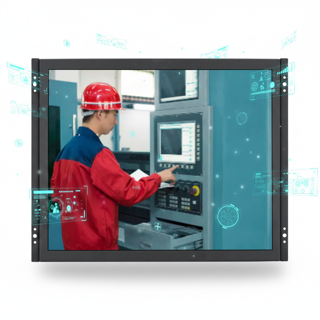 LCD Touch Monitor 19 Inch Open Frame Touchscreen LED Monitor for Kiosk, ATM, VTM with Wall Mounted VESA