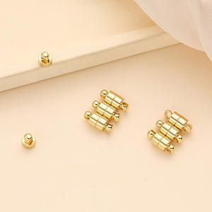 Nueva hebilla magnética de cuentas de Metal chapadas en oro de 14 quilates para pulsera DIY - Product Image 2