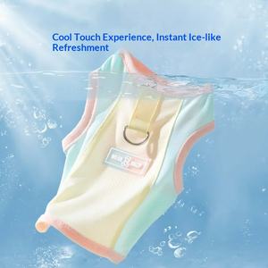 Chaleco de malla transpirable con protección solar para perros y gatos, estilo macaron, para primavera y verano, ropa para mascotas pequeñas - Product Image 1