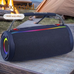 Водонепроницаемая портативная акустическая система IPX6 с 10-дюймовым сабвуфером, 2.0-канальная, для улицы, с поддержкой TF-карт, беспроводная, с RGB LED подсветкой, на аккумуляторе, подарок - Product Image 5