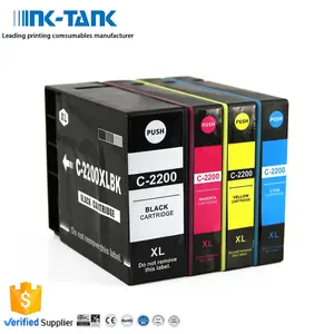 PGI-2200 INK-TANK PGI2200 XL PGI-2200XL PGI2200XL Cartridge IJ Tinta Kompatibel Warna Premium untuk Pencetak Canon MAXIFY MB5320 MB5420
