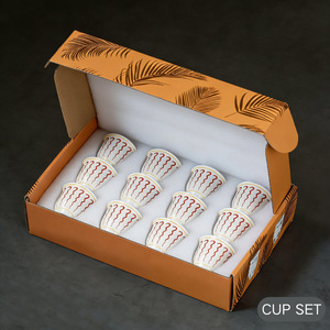 ชุดแก้วกาแฟเซรามิกแบบตะวันออกกลาง ขนาด 70 มล. สำหรับกาแฟอาหรับ เอสเพรสโซ่ เดมิทาส เหมาะสำหรับร้านกาแฟ บ้าน และเป็นของขวัญ - Product Image 4