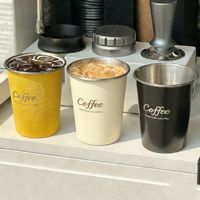 Mug isotherme en acier inoxydable 304 argenté de 16 oz pour boissons chaudes/froides, thé, jus, café
