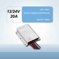 Contrôleur de charge de panneau solaire PWM 10A 20A pour lampadaire, système 12V 24V, certifié ROHS